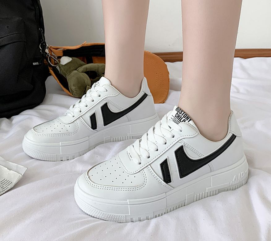 Giày thể thao nữ New Air phong cách thời trang siêu đẹp mẫu mới Hot trend 2022, giày sneaker nữ độn đế 4cm siêu êm đi học, đi chơi, giày bata nữ giá rẻ