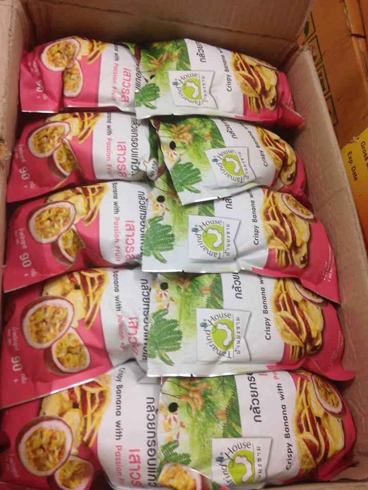 [HCM]Chuối sấy kẹp chanh dây đăc sản Thái Lan 90gr