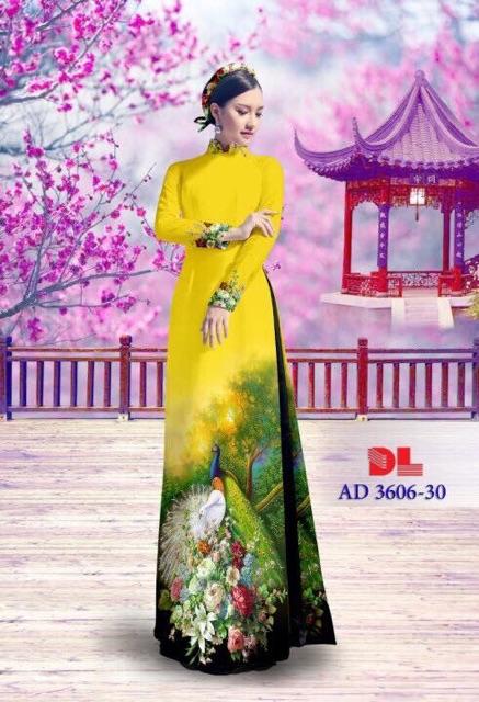 [HCM]Vải áo dài con công