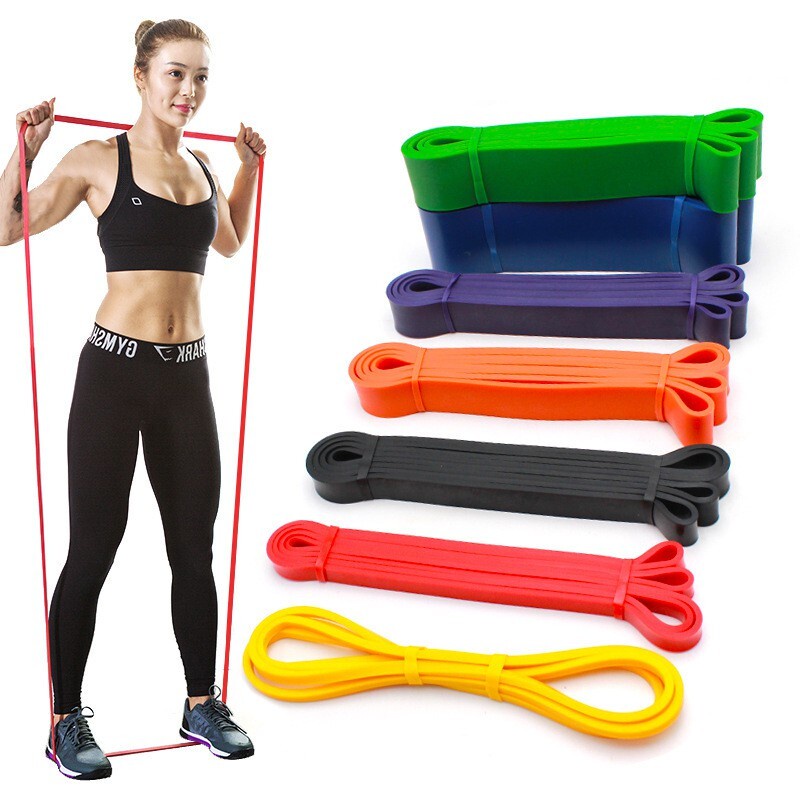 Dây kháng lực JUSTFIT tập gym power band, powerband tập tay, cao su dài đàn hồi trợ lực