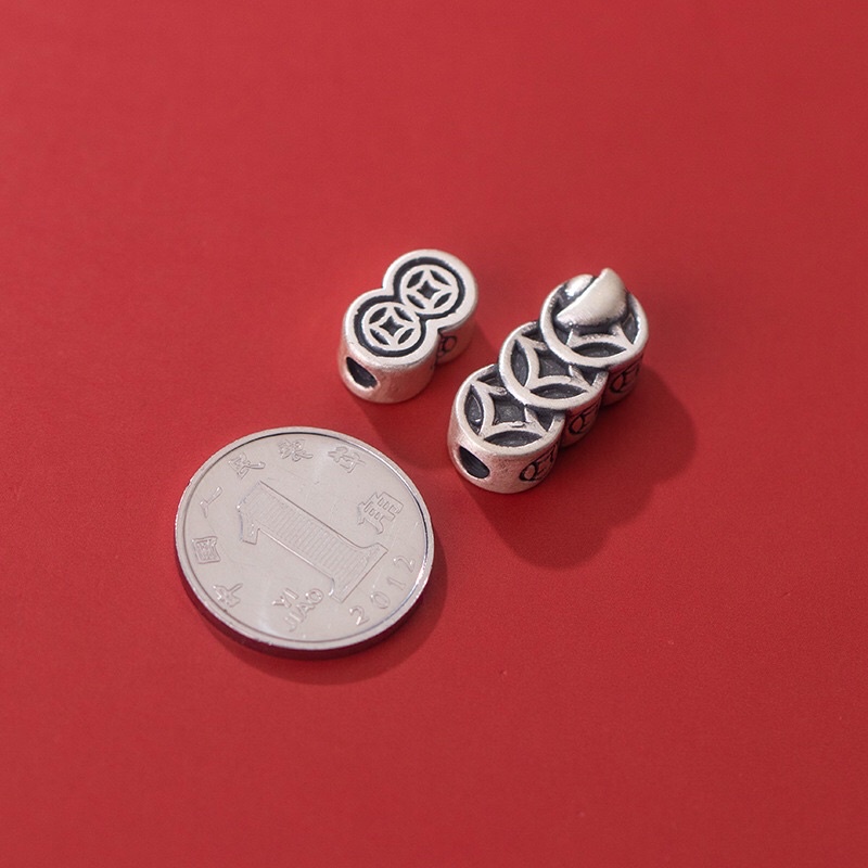 [S925] Charm bạc 3D kim tiền - MH76