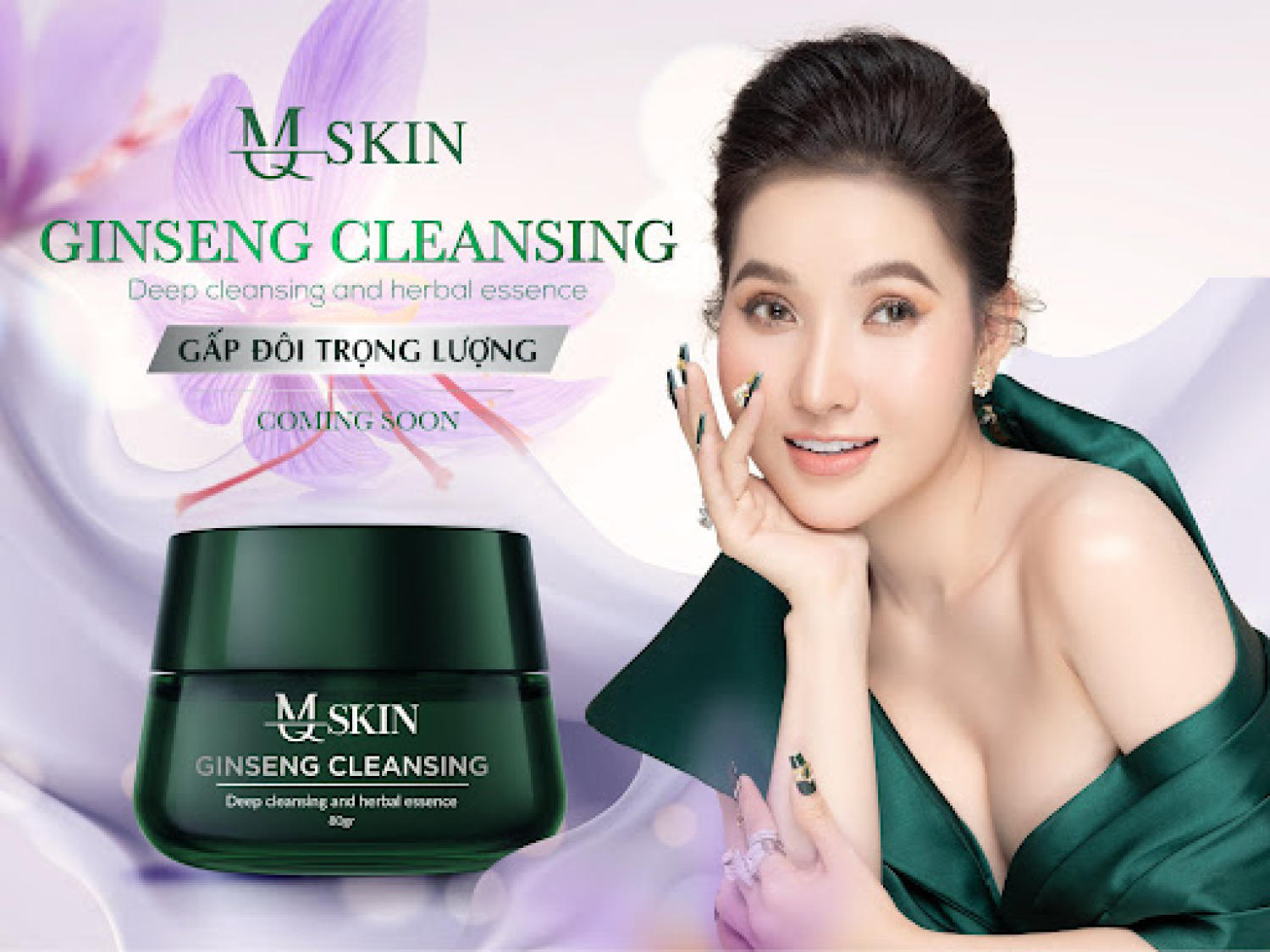 [HCM]COMBO Bột Rửa Mặt MQ + SERUM Thay Da Nhân Sâm