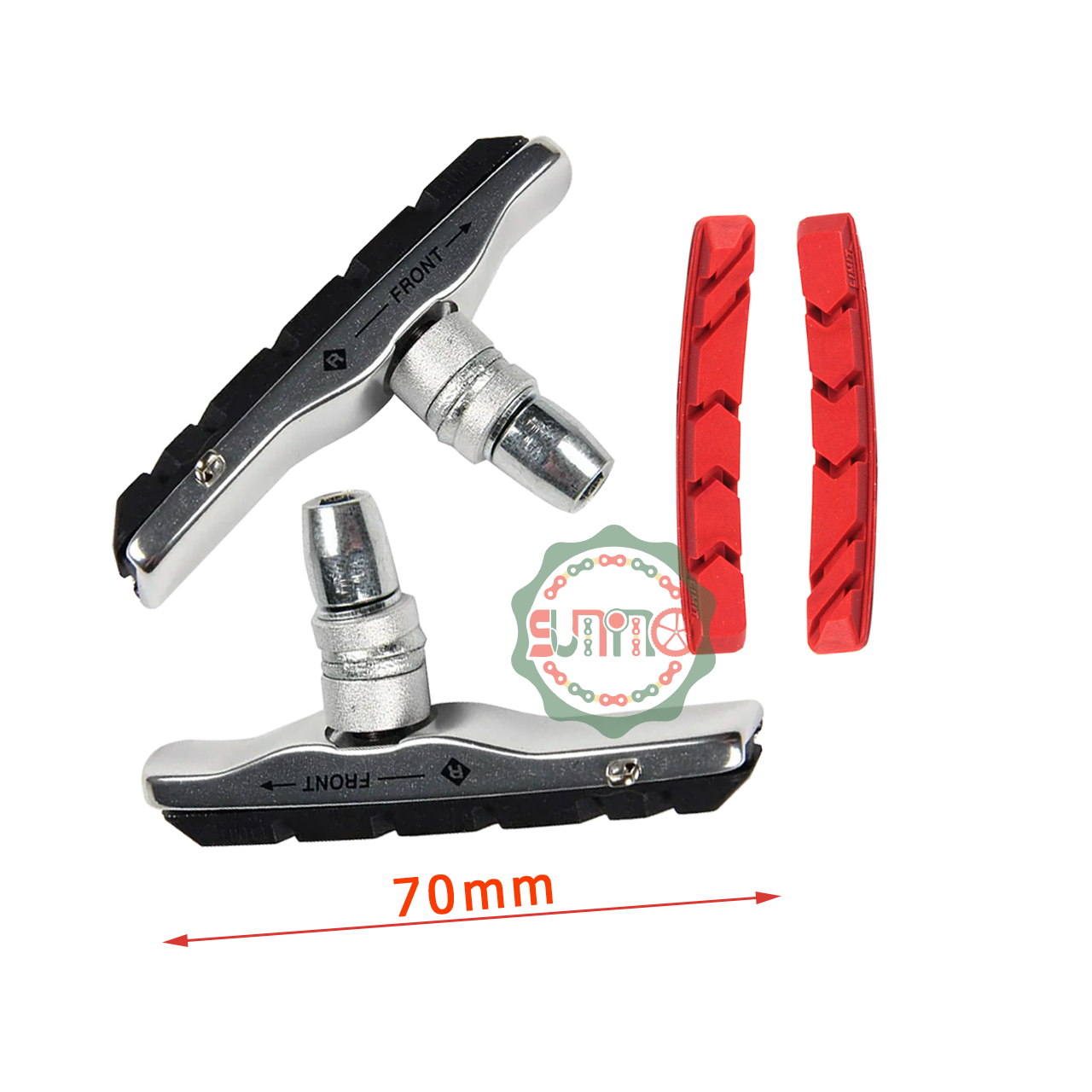 Gôm thắng - Má phanh xe đạp SHUANGJIE brake pads đế cao su