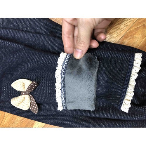 Combo 2 QUẦN LEGGING GIẢ BÒ LÓT LÔNG CHO BÉ