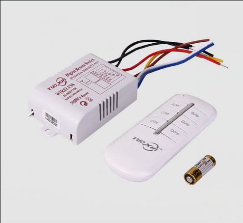 Công tắc điều khiển từ xa 4 cổng - TUOXIN (4x1000W),cho đèn , quạt....