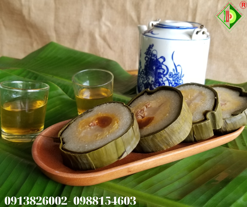 Bánh Tét Nếp Trắng Truyền Thống [Bánh tét Trà Cuôn Hai Lý tại Trà Vinh]