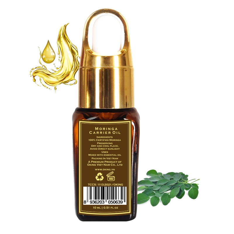 [HCM][Size dùng thử] Dầu Chùm ngây nguyên chất Oking (Moringa) 10ml