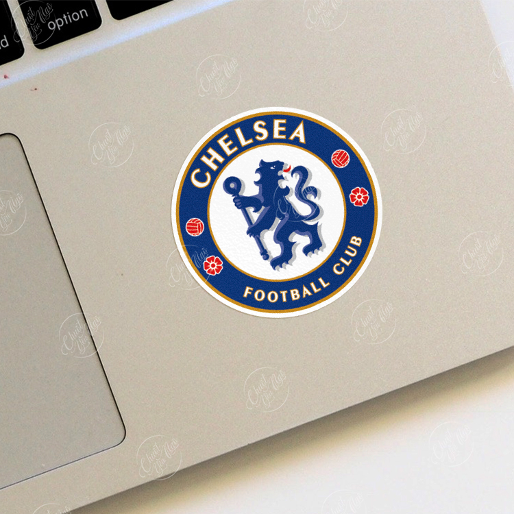 Combo 9 sticker logo CLB BÓNG ĐÁ nổi tiếng Manchester United Real Madrid Barcelona Chelsea Arsenal Liverpool FC