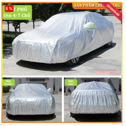 Bạt Phủ ô tô #Toyota Vios Cao Cấp, bạt phủ xe ô tô, bạt che ô tô cách nhiệt (hàng cao cấp) - size 3M