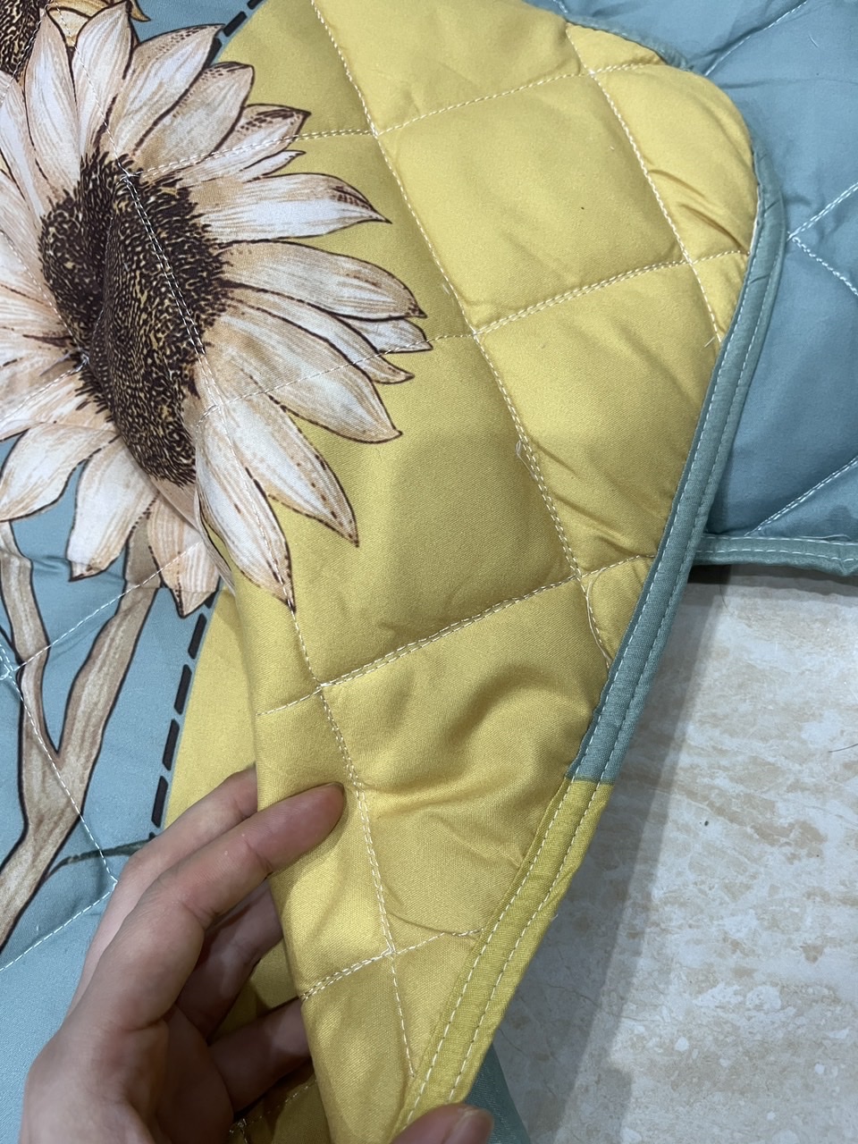 Vỏ gối đầu trần bông cottton dày dặn size 45x65cm- 1 chiếc
