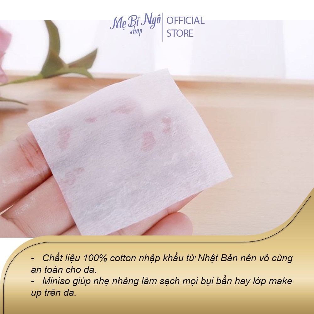 Bông tẩy trang MINISO Nhật Bản 1000 miếng