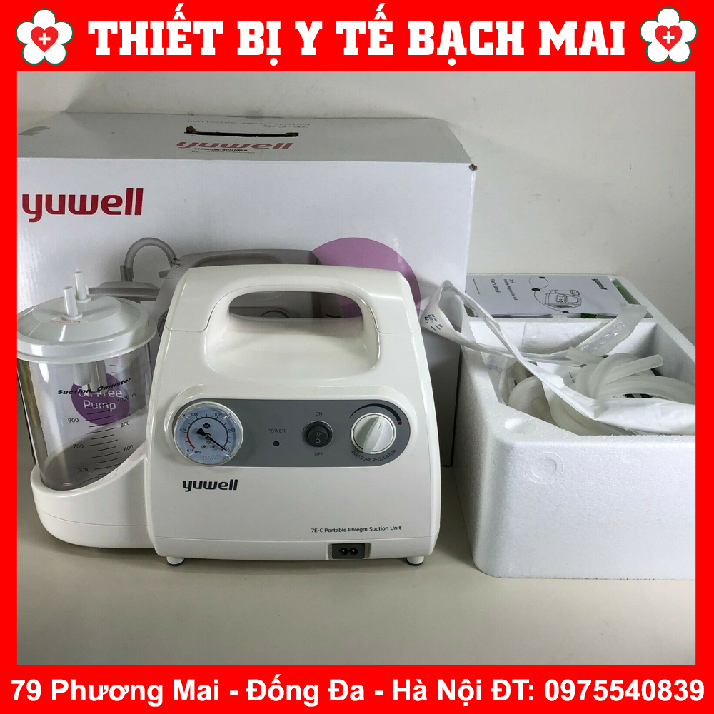 Máy Hút Dịch, Đờm, Mũi, Họng 1 Bình Yuwell 7E-C (Yuwell 7E C)