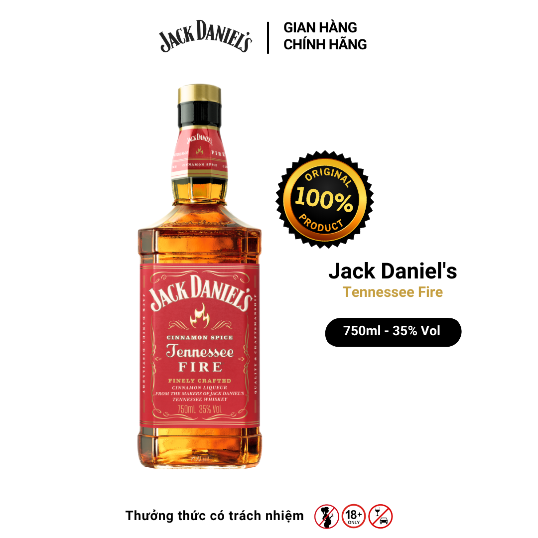 JACK DANIEL'S Tennessee Fire 70cl 35% Vol