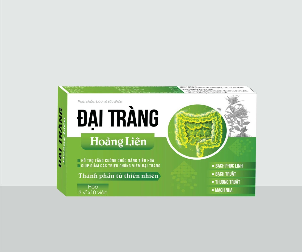 Viên uống đại tràng hoàng liên giúp giảm viêm đại tràng cấp và mãn tính đào thải giải độc tốt cho dạ dày đại tràng- dược phẩm bách lộc