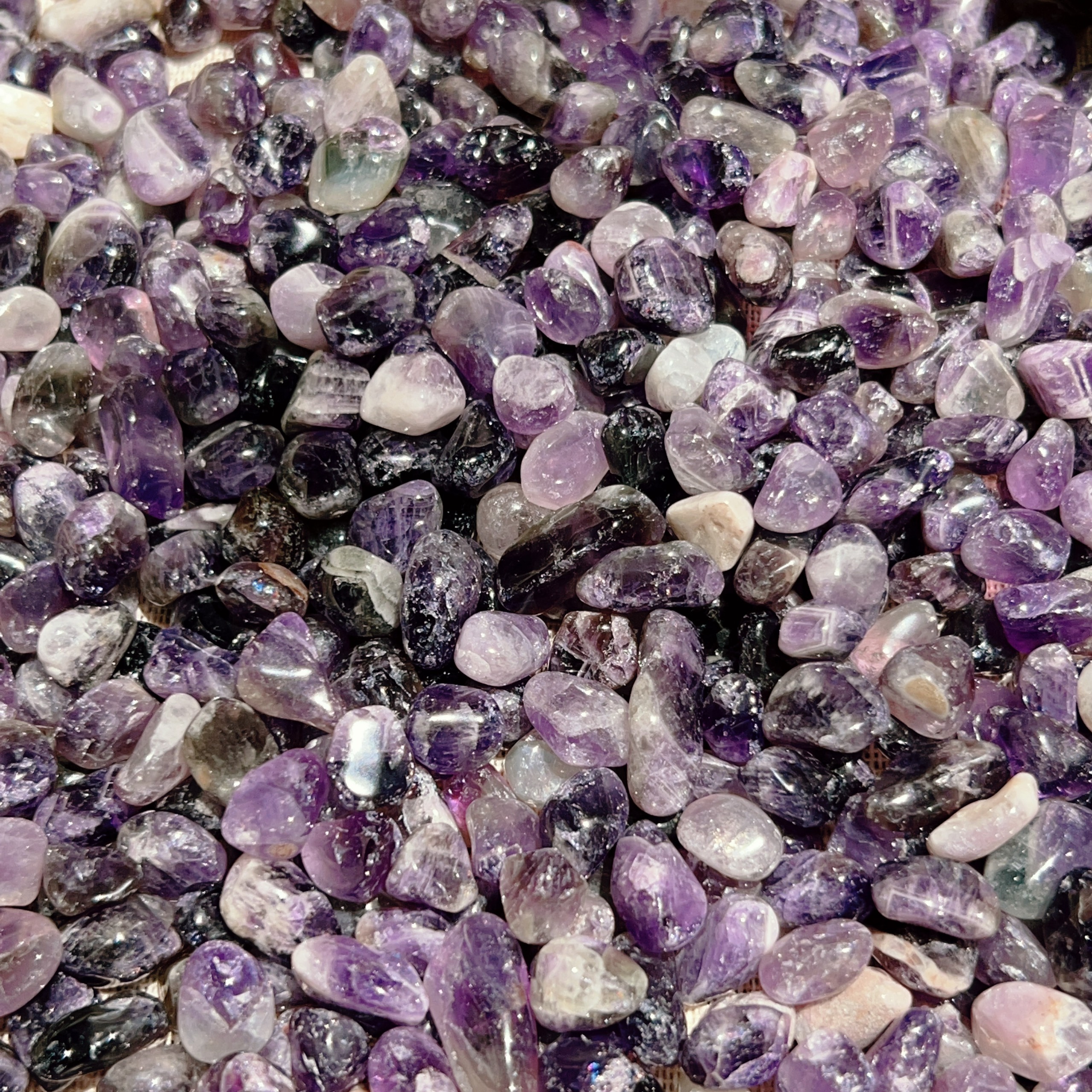 100g Vụn đá Dark Amethyst - TA tím tự nhiên