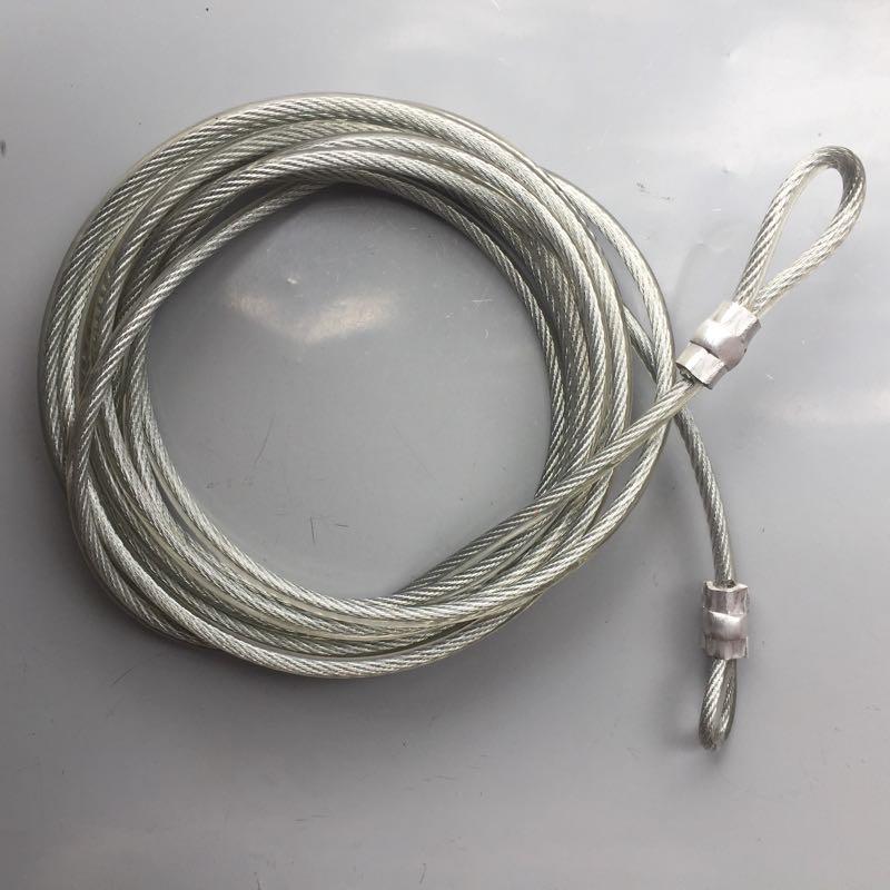 Dây cáp khoá xe bọc nhựa phi 8 dài 7m
