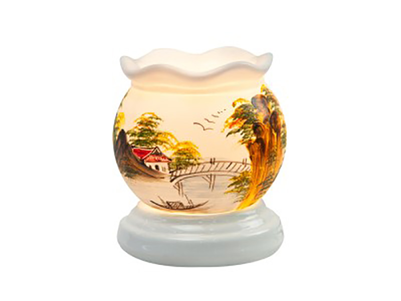 Đèn xông tinh dầu gốm sứ thấu quang Bát Tràng đẹp