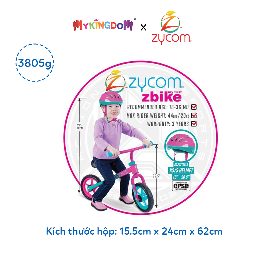 ZYCOM Xe thăng bằng Zycom kèm nón - Hồng 206A715