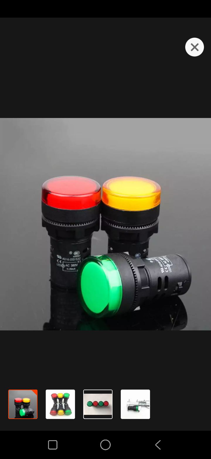 3 Đèn báo pha phi 22, điện áp  220v