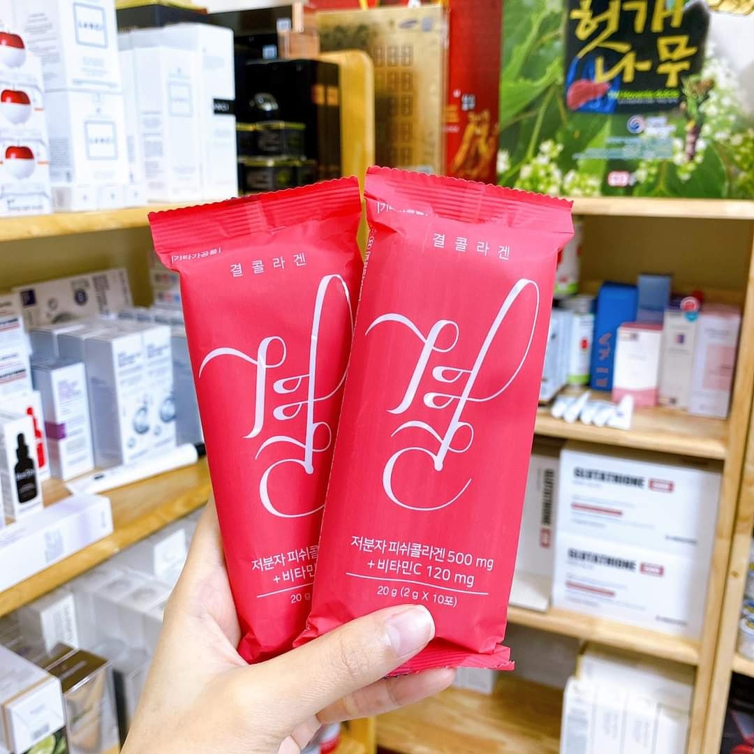 Gói bột uống bổ sung Collagen Lemona Hàn Quốc