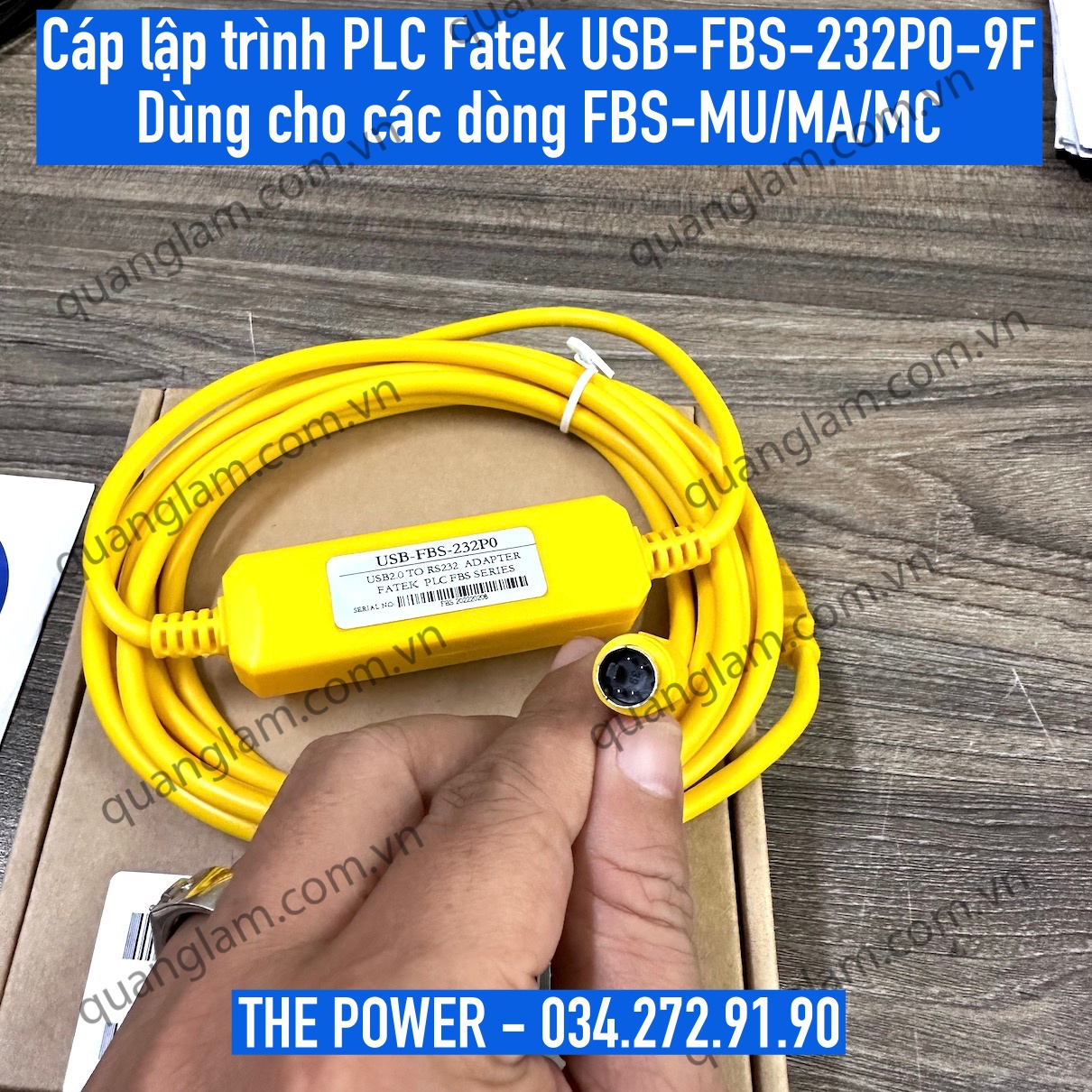 Cáp lập trình PLC Fatek USB-FBS-232P0-9F