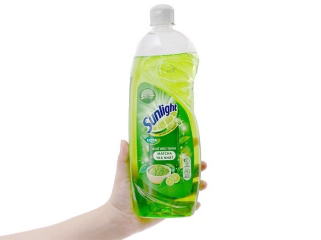 Chai Nước Rửa Chén Bát Sunlight Trà Xanh 750g