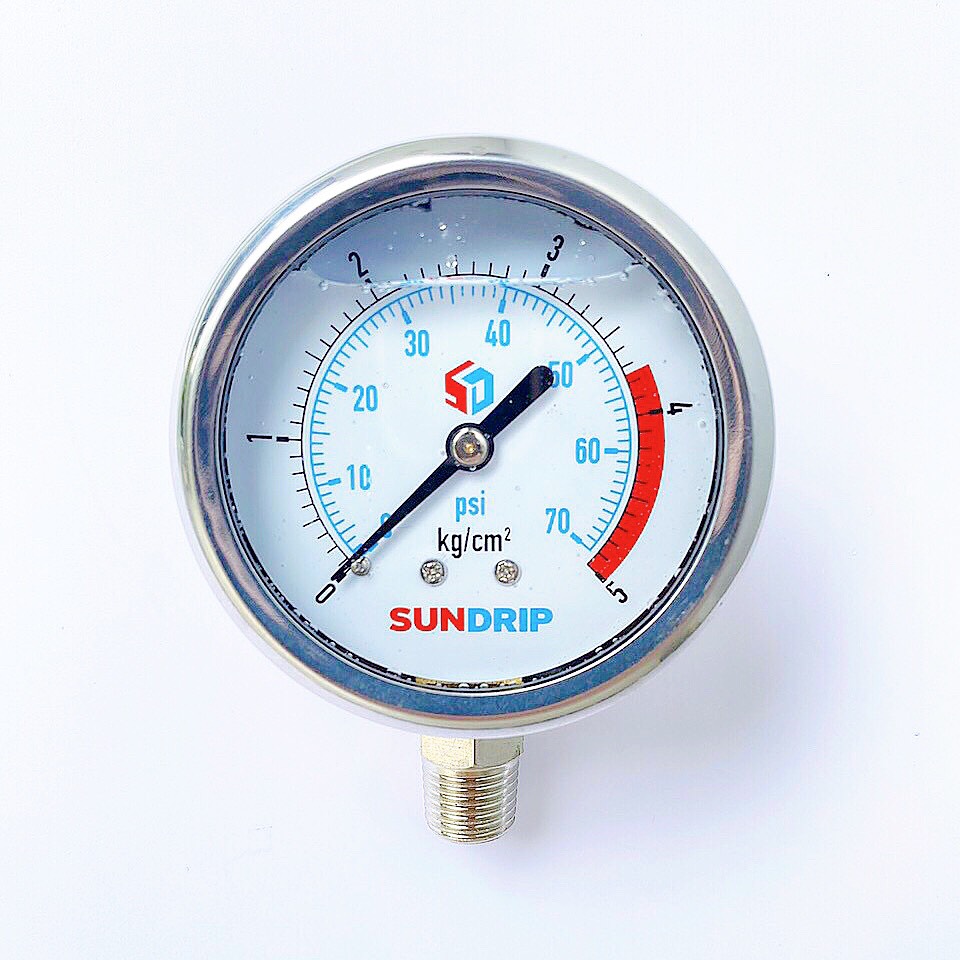[HCM]Đồng hồ đo áp suất dầu mặt 63 hiệu SUNDRIP
