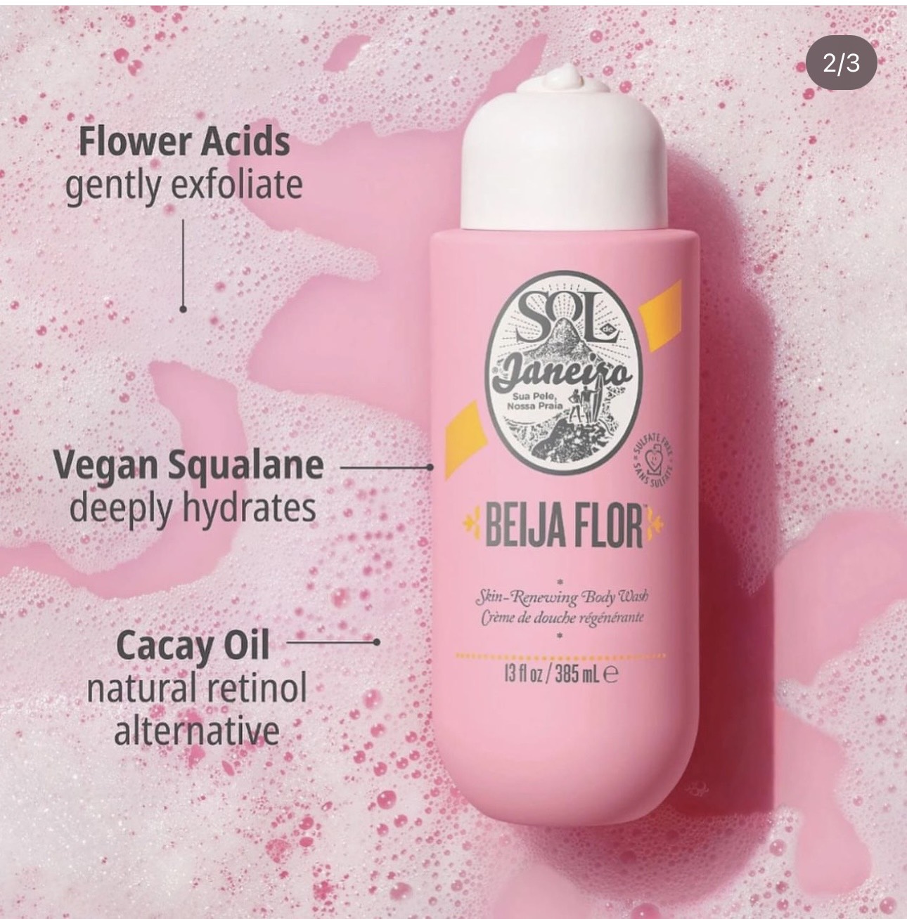 Sữa tắm sol de janeiro beija flor™ renewing body wash renewing sulfate-free body wash