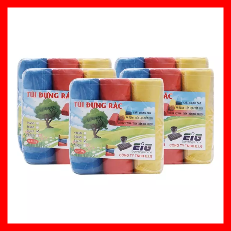 Siêu Hot! Combo 3 cuộn túi đựng rác size tiểu 45x55cm (1KG)