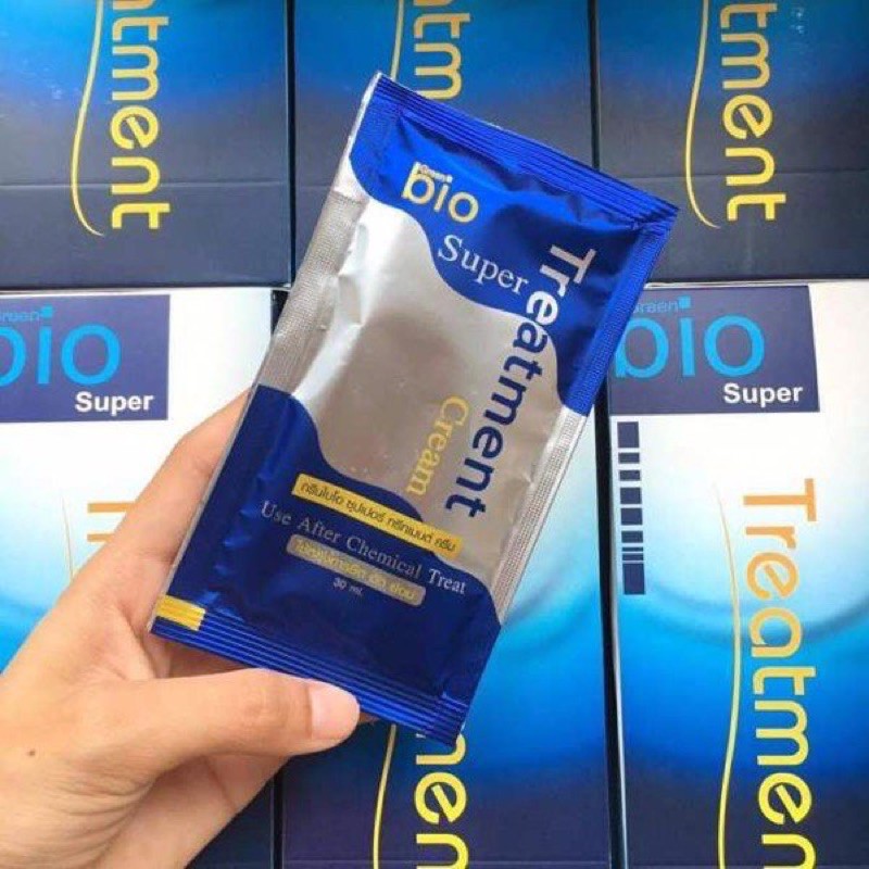 Kem ủ tóc Bio Super Treatment Thái Lan gói 30ml - Vàng
