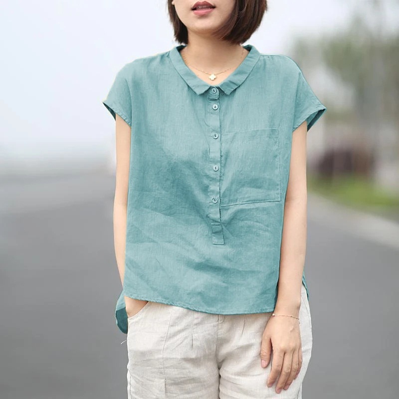 Áo linen thời trang free style