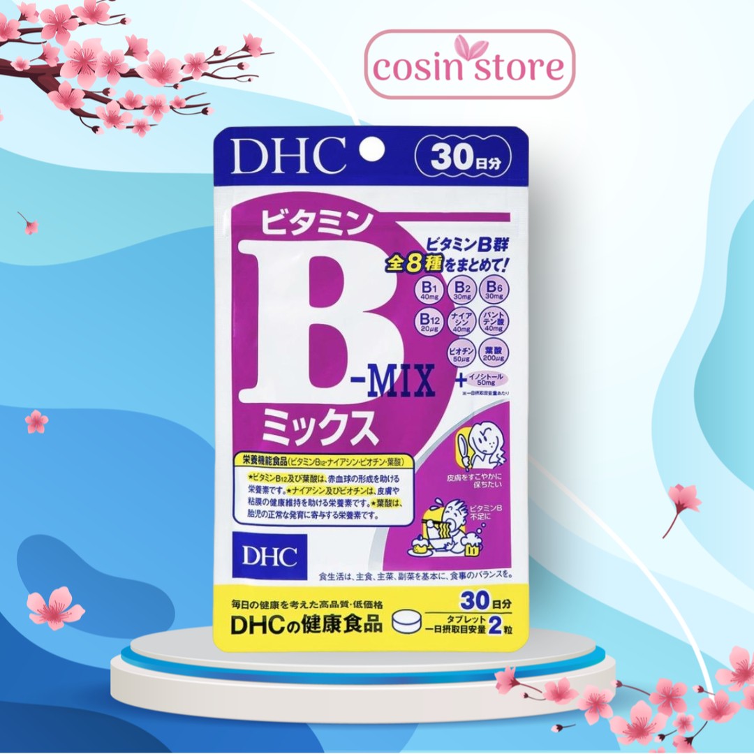 Viên uống DHC Vitamin B mix 30 ngày dùng 60 viên dùng của Nhật Bản - bổ sung Vitamin nhóm B - Cosin Store