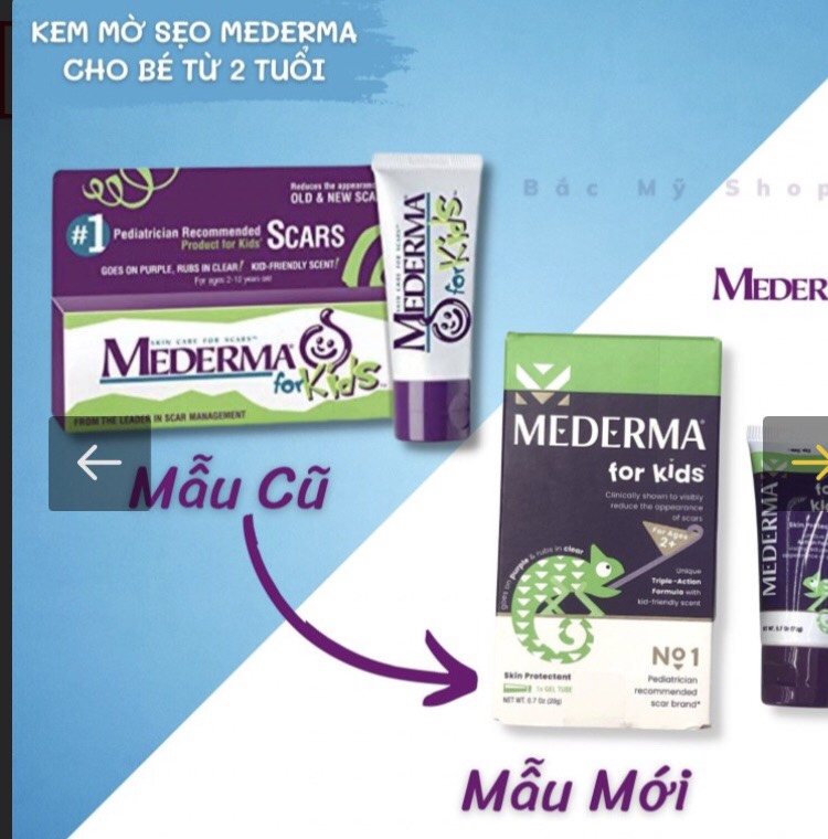 KEM TRỊ SẸO MEDERMA FOR KIDS (20G)