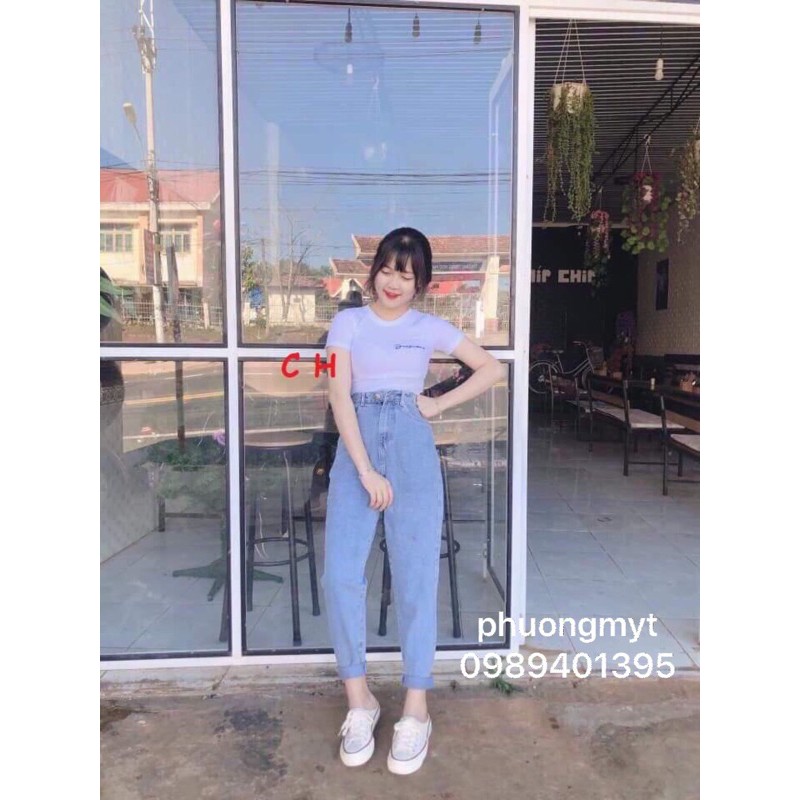 QUẦN BAGY BÒ LƯNG CAO