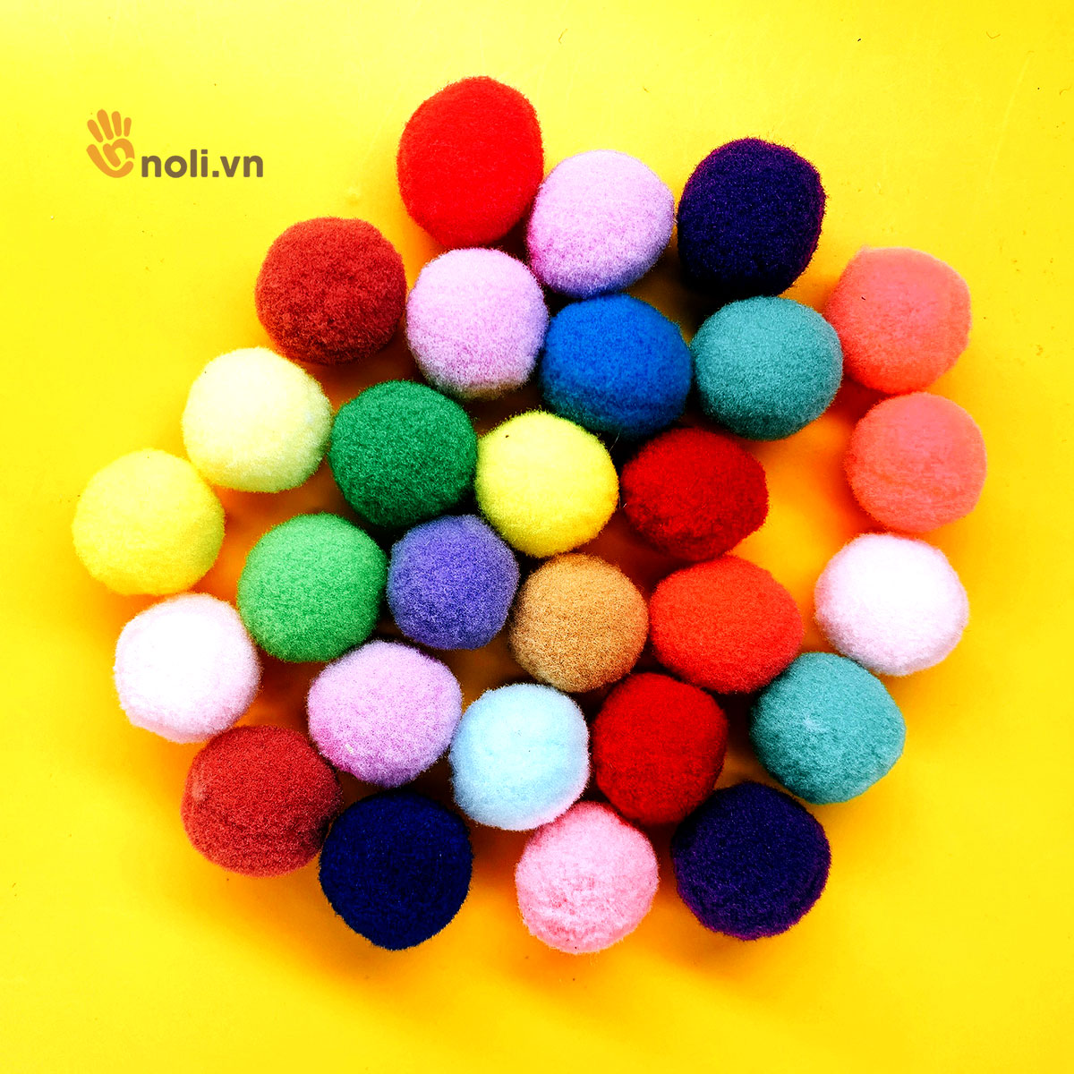 Pom Pom trang trí thú bông, túi xách, đồ handmade