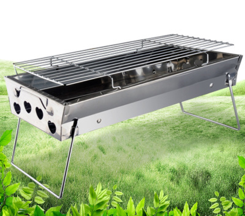 Giá bán Bếp nướng than hoa cao cấp làm bằng thép không gỉ - Thích hợp đi du lịch và dã ngoại