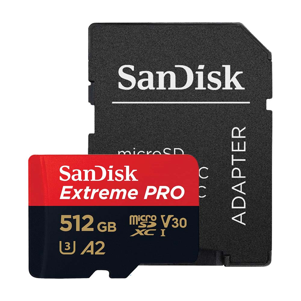 Thẻ nhớ MicroSDXC SanDisk Extreme PRO A2 - 512GB V30 U3 Class 10 UHS-I 200MB/s