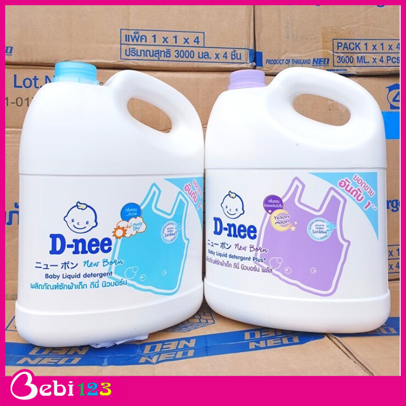 Nước giặt quần áo em bé Dnee Can 3000ml cho bé