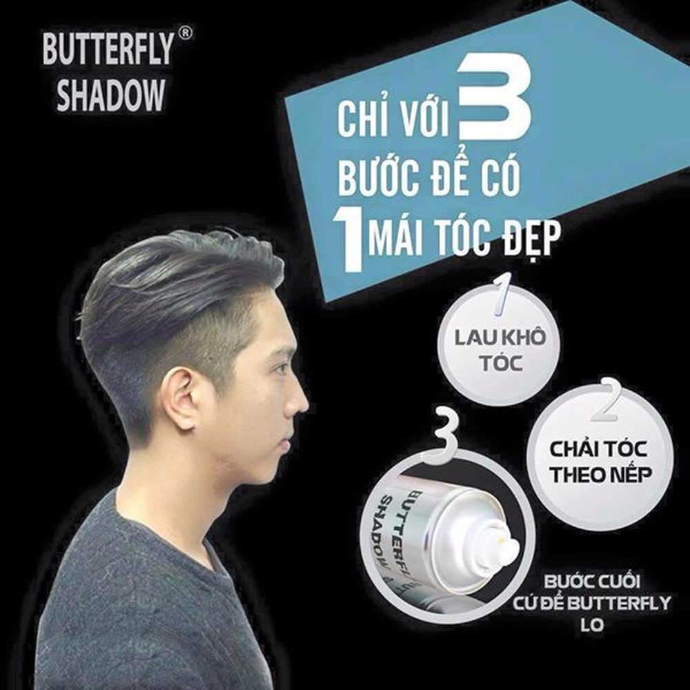Keo Xịt Cứng Butterfly Gôm Xịt Tóc Bạc