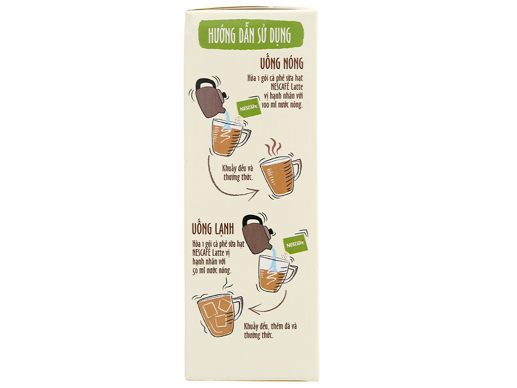 Cà phê hòa tan NESCAFE Sữa Hạt Vị Hạt Phỉ và Hạnh Nhân (240g/hộp)