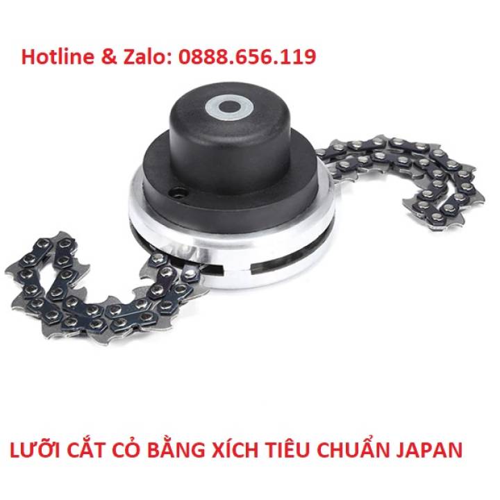 lưỡi cắt cỏ xích lưỡi cắt tận gốc Tốc độ cắt nhanh, tiết kiệm thời gian và bảo vệ sức khỏe. Cắt các loại cây cỏ từ bụi rậm đến cây cỏ thấp, gai,…