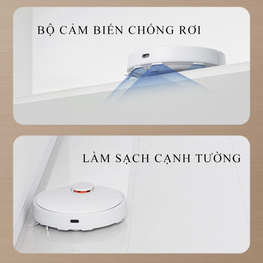 Robot hút bụi lau nhà Xiaomi đa năng, hút bụi và lau nhà cùng lúc, tự động quay về sạc khi hết pin, kết nối điện thoại, công suất cực lớn