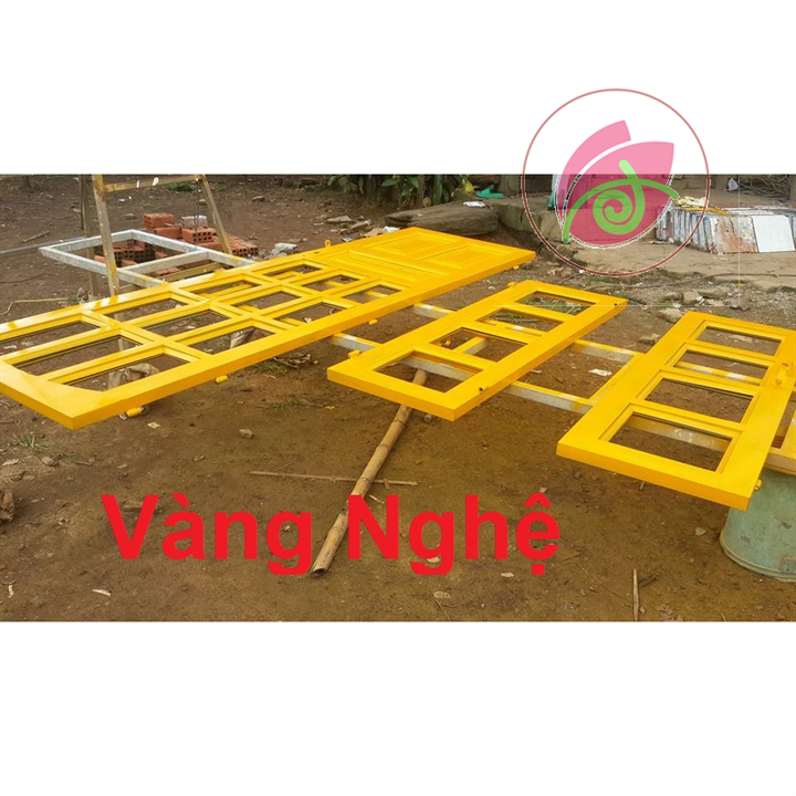 Sơn sắt mạ kẽm màu vàng nghệ Epoxy Dolphin 2k 1kg