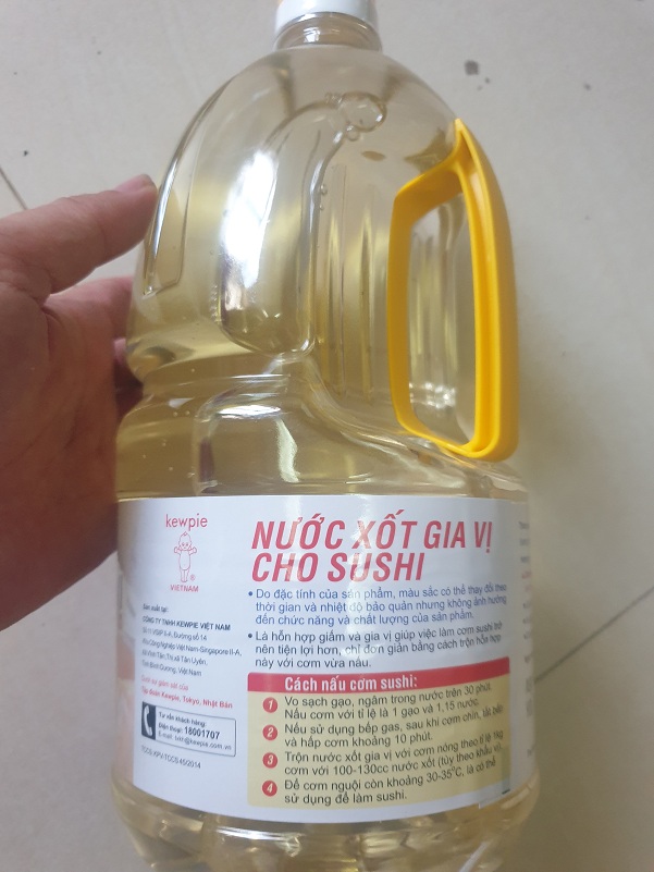 NƯỚC XỐT KEWPIE GIA VỊ CHO SUSHI-SUSHI SEASONING-Can 1,9L