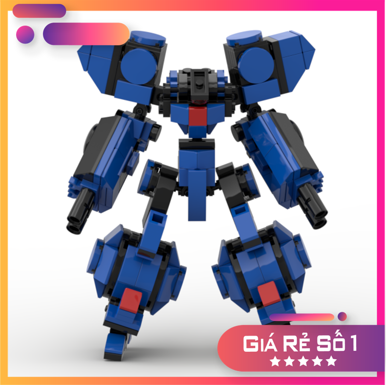 Le Go Đồ Chơi Lắp Ráp Robot Moc Mech Steel Blue