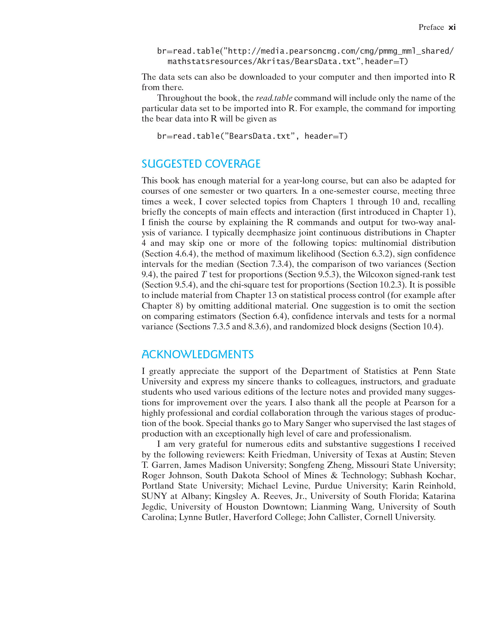 Probability Statistics with R for Engineers and Scientists