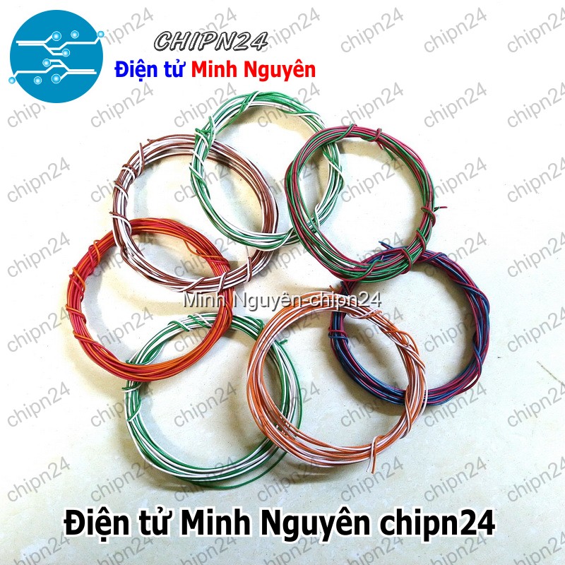 [2 cuộn] Dây điện cứng 0.4MM - Cuộn dây điện nhỏ Lõi Cứng 0.4MM - HH000201