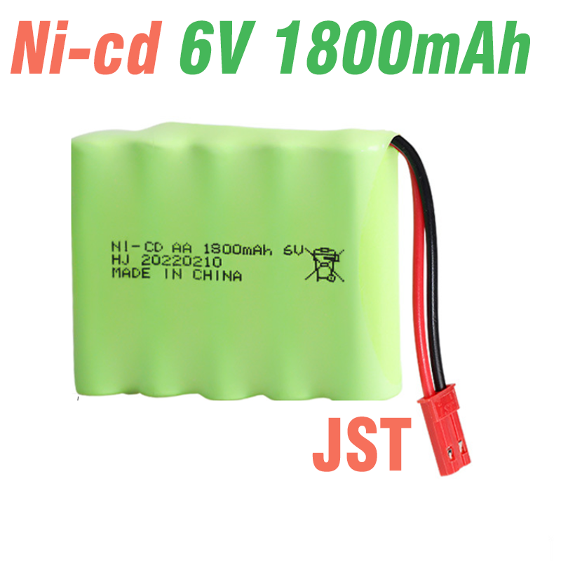 Pin sạc 6v dung lượng 1800mAh cổng nối SM-2P /JST dùng cho xe ô tô , xe quân sự điều khiển