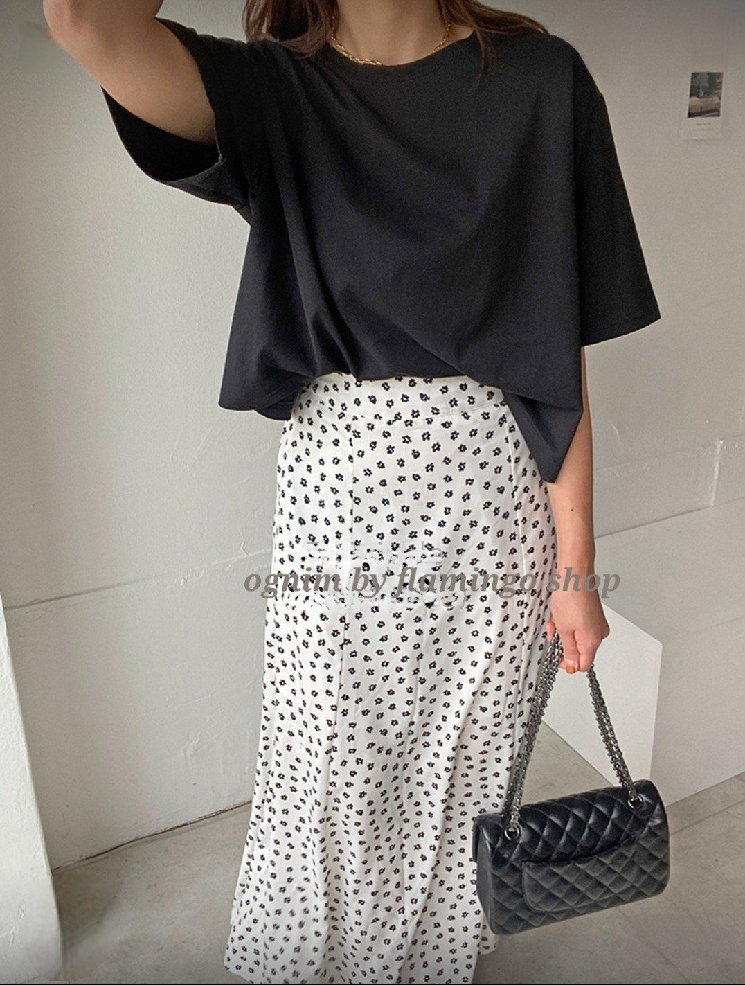Áo phông tay lỡ dáng croptop chất liệu cotton lụa cao cấp xuất xứ Hàn Quốc/ Made in Korea