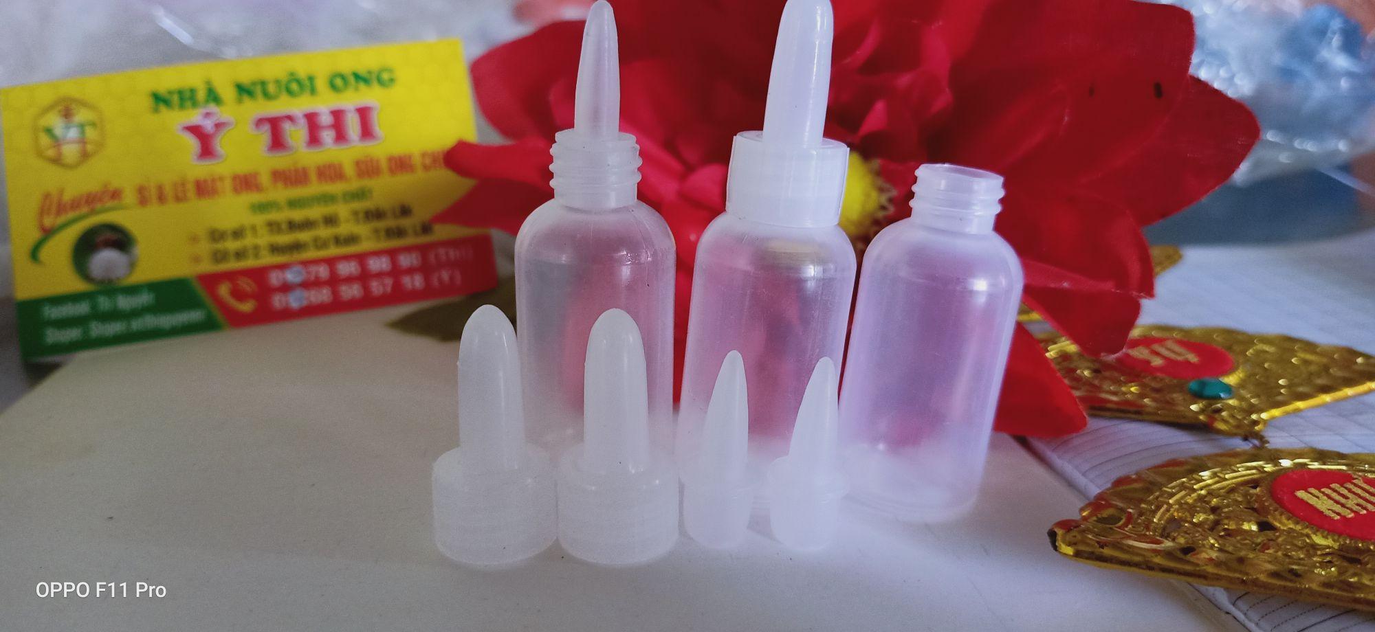 set 10  vỏ chai nhỏ mắt có đầu nhỏ giọt
